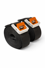 Load image into Gallery viewer, 1" Cam Strap Clear/Orange Ano - 80" Long