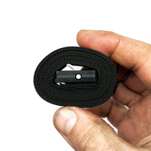 Load image into Gallery viewer, Bikepacker Kit cam strap buckle detail, anodized black finish
